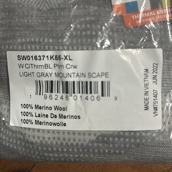 NWT SmartWool Classic Thermal Merino 250 Pattern Base Layer Top - Picture 4 of 4